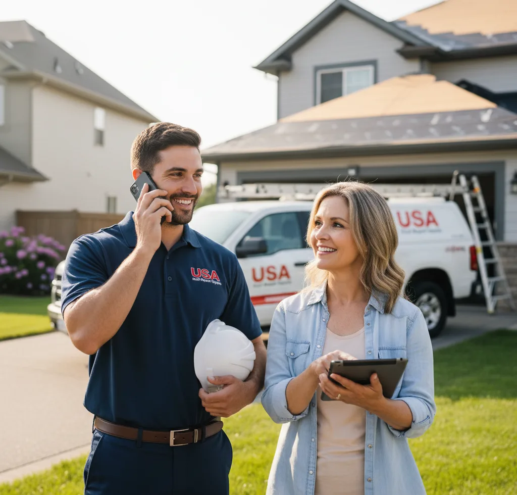 USA Roof Repair Experts customer support in Wesley